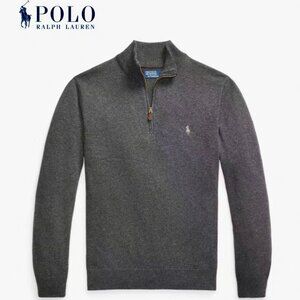 Polo Ralph Lauren Men's Wool Quarter-Zip Sweater
